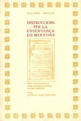 Instruccions per la ensenyança de minyons (Rústica)