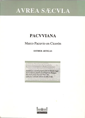 Pacuuiana - Marco Pacuvio en Cicerón Pacuuiana - Marco Pacuvio en Cicerón