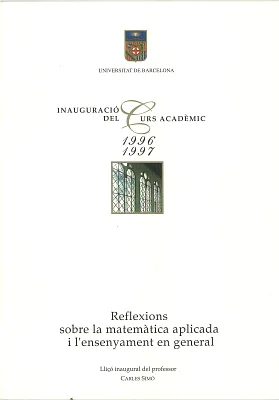 Reflexions sobre la matemàtica aplicada i l’ensenyament general