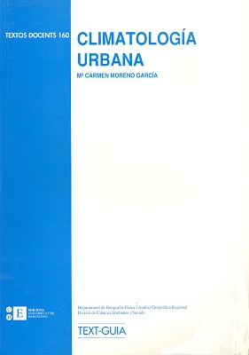 (160) Climatología urbana (160) Climatología urbana