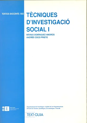 Tècniques d’investigació social I