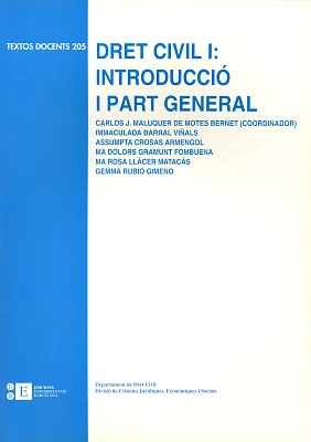 Dret civil I: introducció i part general