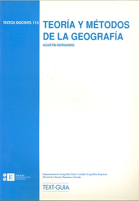 (115) Teoría y métodos de la geografía (115) Teoría y métodos de la geografía