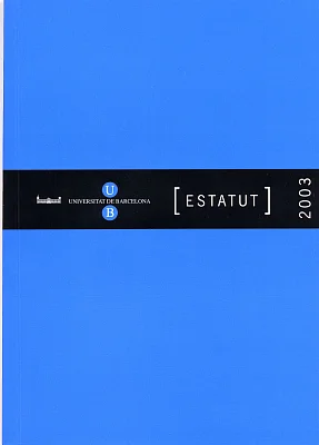 Estatuts UB 2003 Estatuts UB 2003