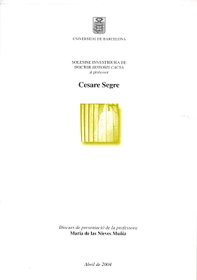Honoris causa Cesare Segre