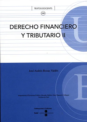 Derecho financiero y tributario II Derecho financiero y tributario II