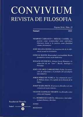 Convivium. Revista de Filosofia núm. 18