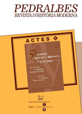Pedralbes 23. (2 volums) Revista d’Història Moderna (Revista) Pedralbes 23. (2 volums) Revista d’Història Moderna (Revista)