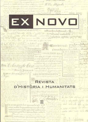 Ex Novo II. Revista d’Història i Humanitats Ex Novo II. Revista d’Història i Humanitats
