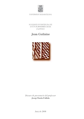 Honoris causa Jean Guilaine Honoris causa Jean Guilaine