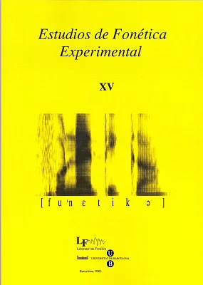 Estudios de Fonética Experimental XV Estudios de Fonética Experimental XV