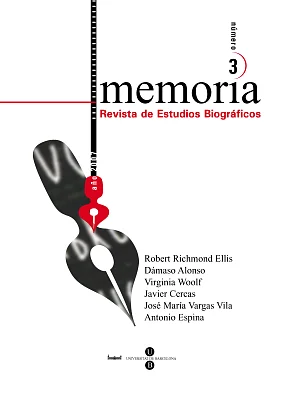 MEMORIA. Revista de Estudios Biográficos núm 3 MEMORIA. Revista de Estudios Biográficos núm 3