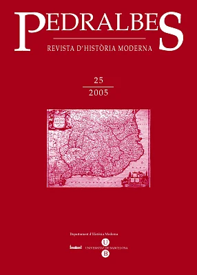 Pedralbes 25. Revista d’Història Moderna (2005) Pedralbes 25. Revista d’Història Moderna (2005)