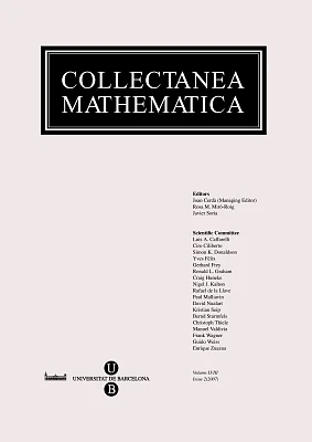 Collectanea Mathematica. Volum LVIII. Fascicle 2n (2007) Collectanea Mathematica. Volum LVIII. Fascicle 2n (2007)