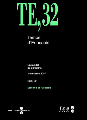 Temps d’Educació 32. Economia de l’Educació