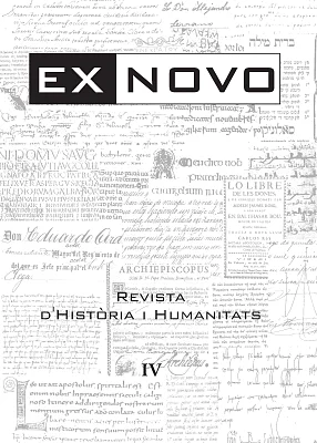 Ex Novo IV. Revista d’Història i Humanitats Ex Novo IV. Revista d’Història i Humanitats