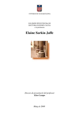 Honoris causa Elaine Sarkin Jaffe Honoris causa Elaine Sarkin Jaffe