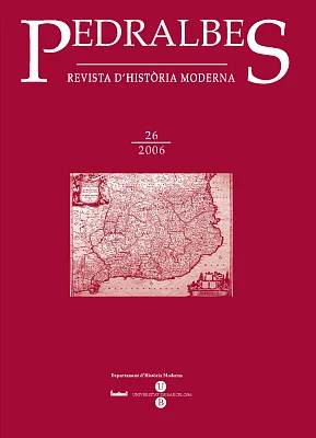 Pedralbes 26. Revista d’Història Moderna (2006) Pedralbes 26. Revista d’Història Moderna (2006)