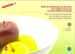 Tablas de composición de alimentos / Taules de composició d’aliments per mesures casolanes de consum habitual a Espanya (Llibre + CD-ROM) Tablas de composición de alimentos / Taules de composició d’aliments per mesures casolanes de consum habitual a Espanya (Llibre + CD-ROM)