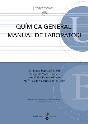 Química General: Manual de laboratori Química General: Manual de laboratori