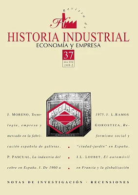 Revista de Historia Industrial núm. 37 Revista de Historia Industrial núm. 37
