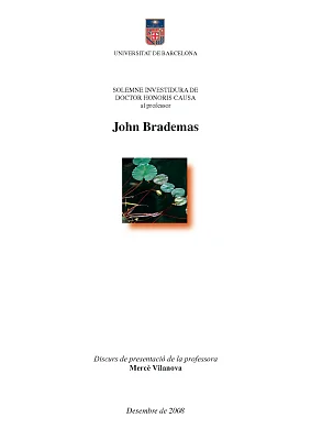 Honoris causa John Brademas