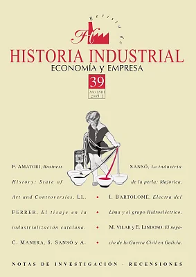 Revista de Historia Industrial núm. 39 Revista de Historia Industrial núm. 39