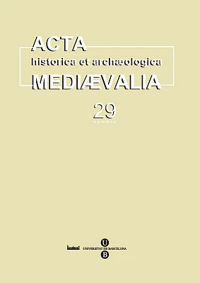 Acta historica et archaeologica mediaevalia 29 Acta historica et archaeologica mediaevalia 29