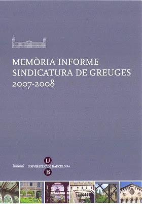 Memòria Informe Sindicatura de Greuges 2007-2008 (CD-ROM)