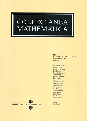 Collectanea Mathematica. Volum LXI. Fascicle 2n (2010) Collectanea Mathematica. Volum LXI. Fascicle 2n (2010)