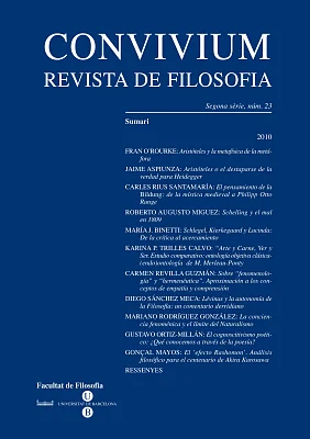 Convivium. Revista de Filosofia núm. 23 Convivium. Revista de Filosofia núm. 23