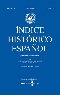 Índice Histórico Español volumen XLVII núm. 124, año 2009 [2010]