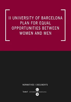 II University of Barcelona plan for equal opportunities between women and men