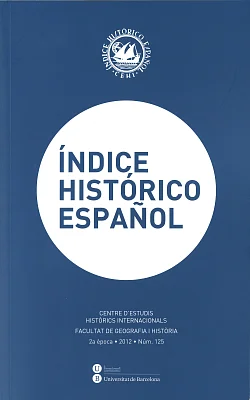 Índice Histórico Español - núm. 125 - 2a època Índice Histórico Español - núm. 125 - 2a època