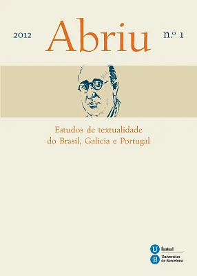 Abriu: estudos de textualidade do Brasil, Galicia e Portugal, 1. Monograph: Álvaro Cunqueiro en Cataluña Abriu: estudos de textualidade do Brasil, Galicia e Portugal, 1. Monograph: Álvaro Cunqueiro en Cataluña