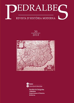 Pedralbes 30. Revista d’Història Moderna (2010) Pedralbes 30. Revista d’Història Moderna (2010)