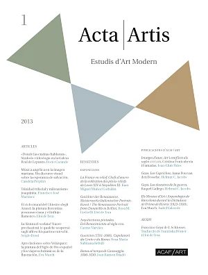 Acta /Artis. Estudis d’Art Modern 1 Acta /Artis. Estudis d’Art Modern 1