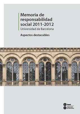 Memoria de responsabilidad social 2011-2012. Aspectos destacables (eBook) Memoria de responsabilidad social 2011-2012. Aspectos destacables (eBook)