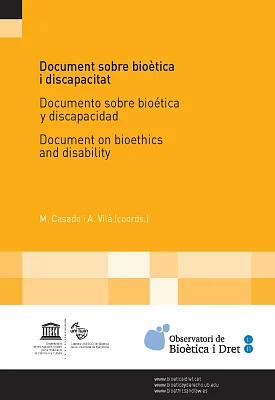 Document sobre bioètica i discapacitat Document sobre bioètica i discapacitat