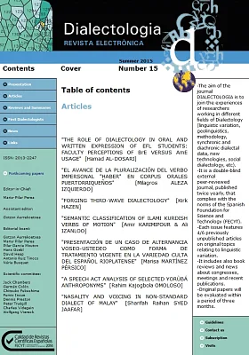 Dialectologia, 15. Revista electrònica