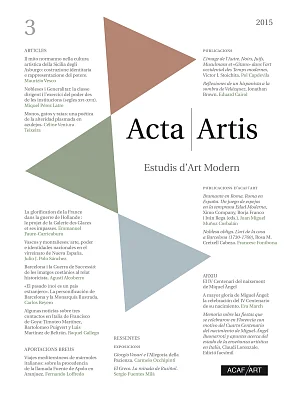 Acta /Artis. Estudis d’Art Modern 3