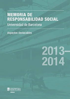 Memoria de responsabilidad social 2013-2014. Aspectos destacables (eBook) Memoria de responsabilidad social 2013-2014. Aspectos destacables (eBook)
