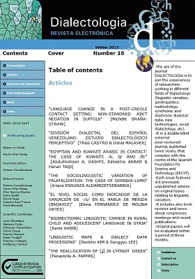 Dialectologia, 16. Revista electrònica