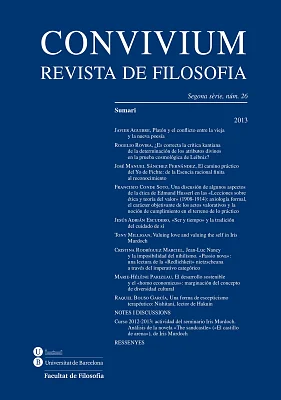 Convivium. Revista de Filosofia núm. 26 Convivium. Revista de Filosofia núm. 26