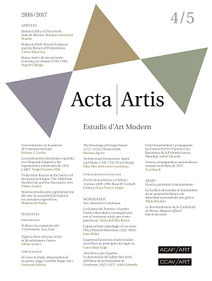 Acta /Artis. Estudis d’Art Modern 4-5 Acta /Artis. Estudis d’Art Modern 4-5