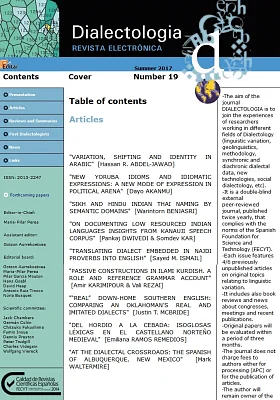 Dialectologia, 19. Revista electrònica