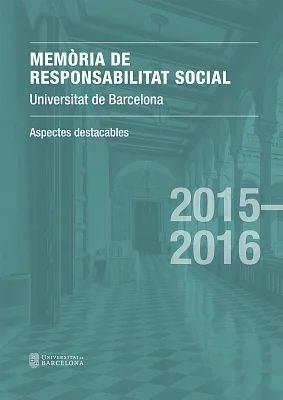 Memòria de responsabilitat social 2015-2016. Aspectes destacables (eBook)