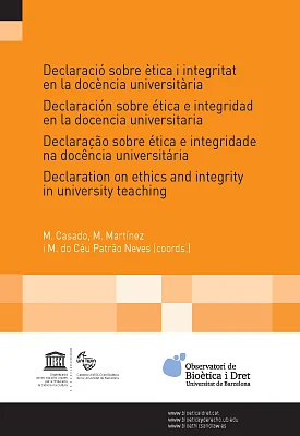 Declaració sobre ètica i integritat en la docència universitària Declaració sobre ètica i integritat en la docència universitària