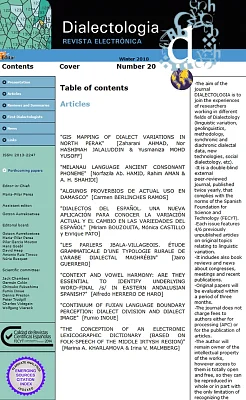 Dialectologia, 20. Revista electrònica Dialectologia, 20. Revista electrònica