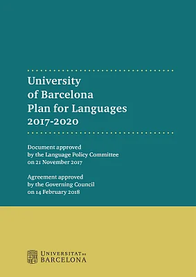 University of Barcelona Plan for Languages 2017-2020 (eBook)